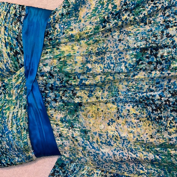 BCBG MaxAzria Metallic Chiffon Dress - Picture 8 of 13